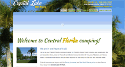 Desktop Screenshot of crystallakervpark.com