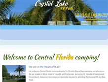 Tablet Screenshot of crystallakervpark.com